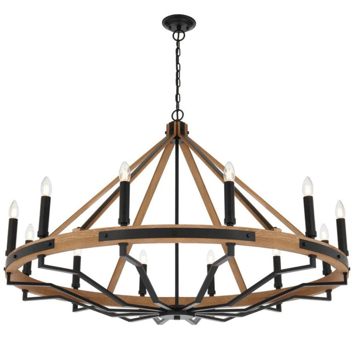 Buy Chandeliers Australia DARIEN Pendant 12 Lights Ash & Black Matt - DARIEN PE12-ASH