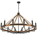 Buy Chandeliers Australia DARIEN Pendant 12 Lights Ash & Black Matt - DARIEN PE12-ASH