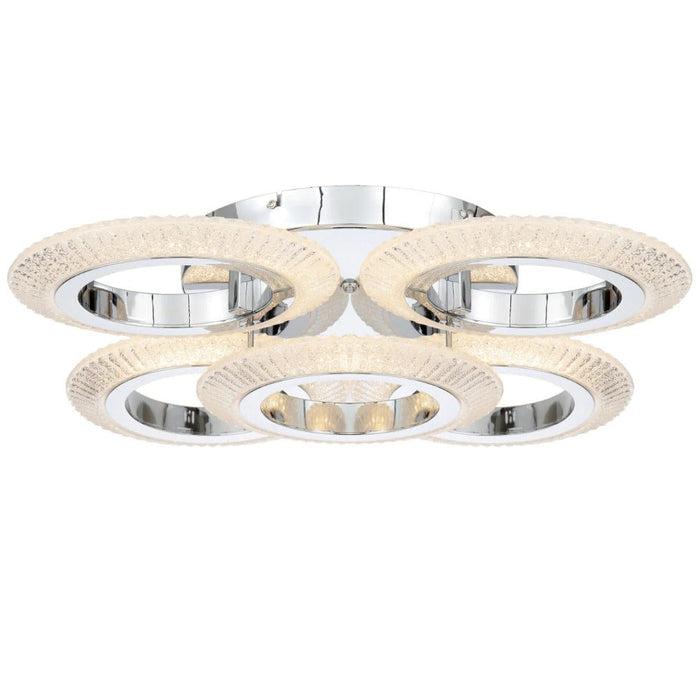Buy Semi-Flush Mount Lights Australia LUNA Semi-Flush Mount 5 Lights Chrome Stainless Steel - LUNA CTC5-CH3C