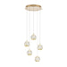 Buy Cluster Pendants Australia SEGOVIA Cluster Pendant 5 Lights Gold 3000K - SEGOVIA PE5-GD