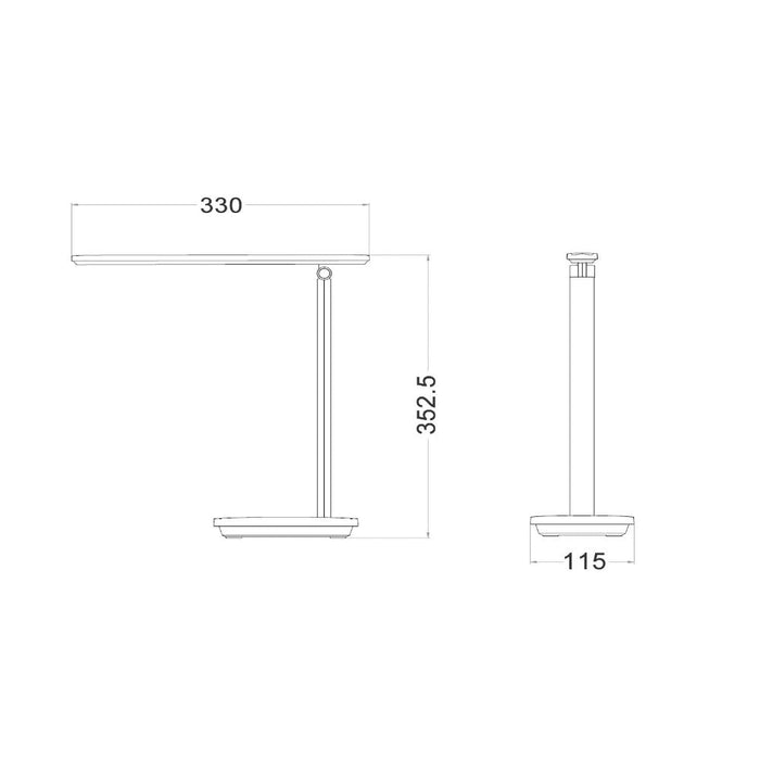 Buy Table Lamps Australia FLATMATE LED Rechargeable Table Lamp White 3CCT - FLATMATE
