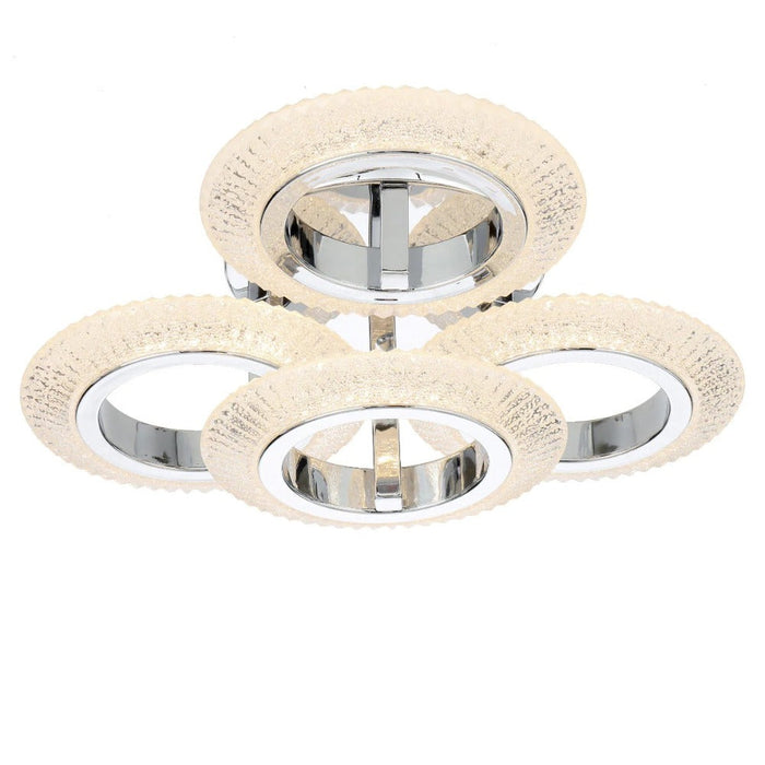 Buy Semi-Flush Mount Lights Australia LUNA Semi-Flush Mount 4 Lights Chrome Stainless Steel - LUNA CTC4-CH3C