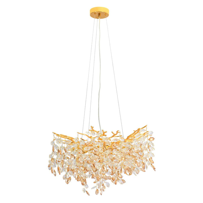 Buy Pendant Lights Australia MOLENA Pendant 8 Lights Gold Amber - MOLENA PE8-GD