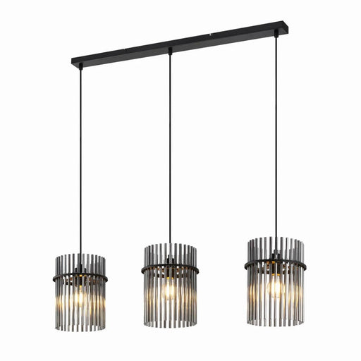 Buy Island Pendant Lights Australia QUILO Island Pendant 3 Lights Black Smoke - QUILO PE3B-BKSM