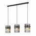 Buy Island Pendant Lights Australia QUILO Island Pendant 3 Lights Black Smoke - QUILO PE3B-BKSM