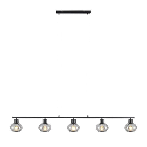 Buy Island Pendant Lights Australia MARBELL Island Pendant 5 Lights Black Smoke - MARBELL PE5-BKSM