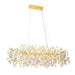 Buy Pendant Lights Australia MOLENA Rectangular Pendant 10 Lights Gold Amber - MOLENA PE10RE-GD