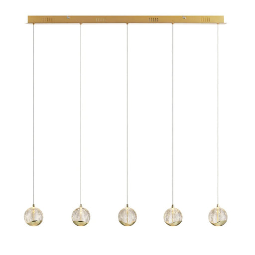 Buy Island Pendant Lights Australia SEGOVIA Island Pendant 5 Lights Gold 3000K - SEGOVIA PE5B-GD