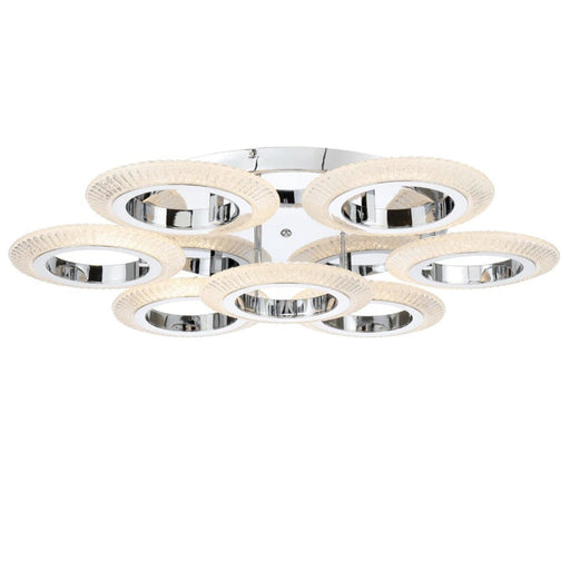Buy Semi-Flush Mount Lights Australia LUNA Semi-Flush Mount 7 Lights Chrome 3CCT - LUNA CTC7-CH3C