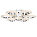 Buy Semi-Flush Mount Lights Australia LUNA Semi-Flush Mount 7 Lights Chrome 3CCT - LUNA CTC7-CH3C