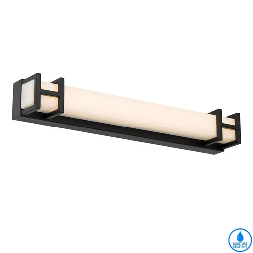 Buy Bathroom Vanity Lights Australia GILSON Bathroom Vanity Light W415mm Black 3CCT - GILSON WB40-BK3C