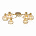 Buy Semi-Flush Mount Lights Australia MARBELL Semi-Flush Mount 6 Lights Antique Brass - MARBELL CTC6ABAM