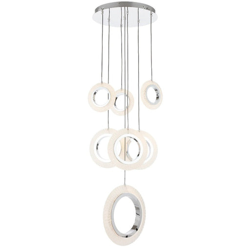 Buy Cluster Pendants Australia LUNA Cluster Pendant 7 Lights Chrome 3CCT - LUNA PE7-CH3C