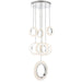 Buy Cluster Pendants Australia LUNA Cluster Pendant 7 Lights Chrome 3CCT - LUNA PE7-CH3C