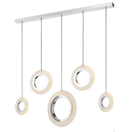 Buy Pendant Lights Australia LUNA Pendant 5 Lights Chrome 3CCT - LUNA PE5-CH3C