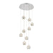 Buy Cluster Pendants Australia SEGOVIA Cluster Pendant 9 Lights Chrome 3000K - SEGOVIA PE9-CH