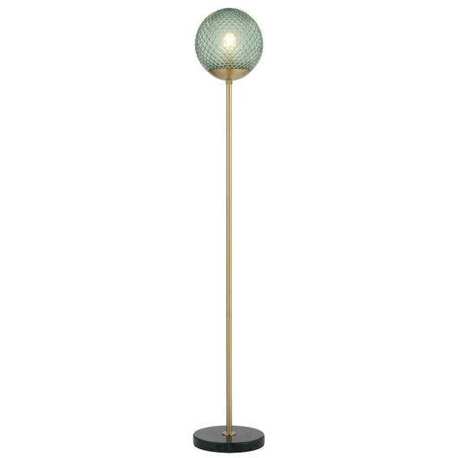 Buy Floor Lamps Australia ELWICK Floor Lamp Black Green - ELWICK FL-GN