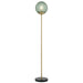 Buy Floor Lamps Australia ELWICK Floor Lamp Black Green - ELWICK FL-GN