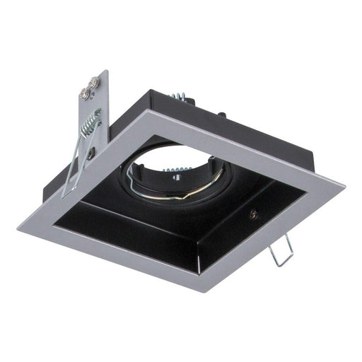 Buy Downlight Frames Australia Slotter Square Downlight Frame W118mm Silver Aluminium - 70001