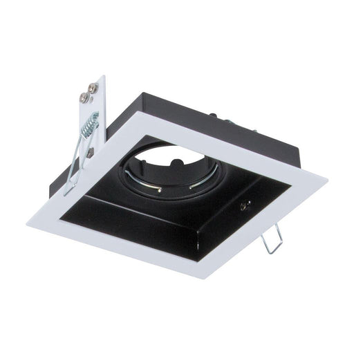 Buy Downlight Frames Australia Slotter Square Downlight Frame W118mm White Aluminium - 70002