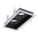 Buy Downlight Frames Australia Slotter Rectangle Downlight Frame L226mm White Aluminium - 70004