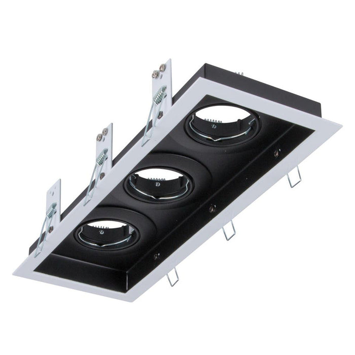 Buy Downlight Frames Australia Slotter Rectangle Downlight Frame L328mm White Aluminium - 70006