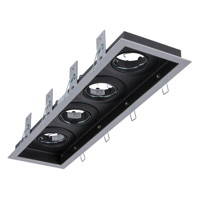 Buy Downlight Frames Australia Slotter Rectangle Downlight Frame L428mm Silver Aluminium - 70007