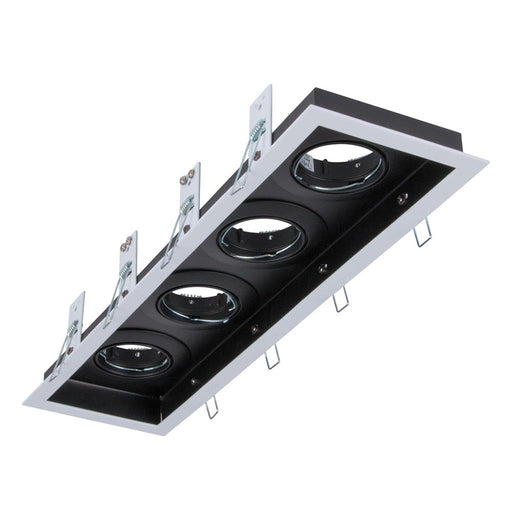 Buy Downlight Frames Australia Slotter Rectangle Downlight Frame L428mm White Aluminium - 70008