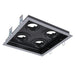 Buy Downlight Frames Australia Slotter Square Downlight Frame W226mm Silver Aluminium - 70009