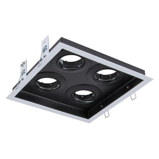 Buy Downlight Frames Australia Slotter Square Downlight Frame W226mm White Aluminium - 70010