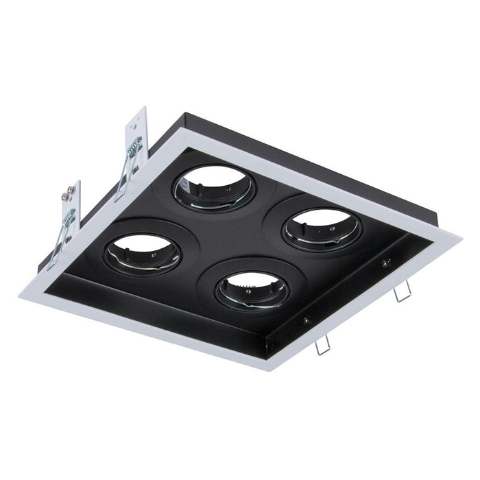 Buy Downlight Frames Australia Slotter Square Downlight Frame W226mm White Aluminium - 70010