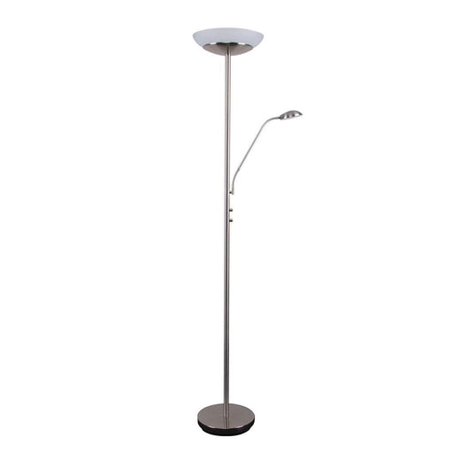 Buy Mother & Child Floor Lamps Australia Eden Mother & Child Floor Lamp Satin Chrome 3000K - 22502