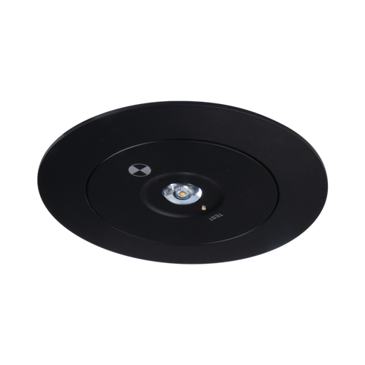 Buy Emergency LED Spitfire Australia Evac Round Emergency LED Spitfire 3.5W Black 4500K - 66041