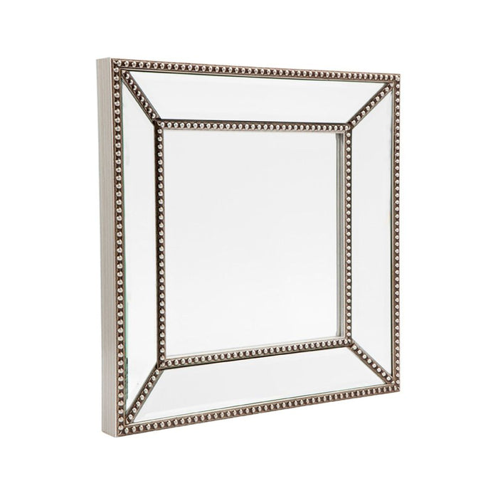 Zeta Small Wall Mirror Antique Silver - 40129