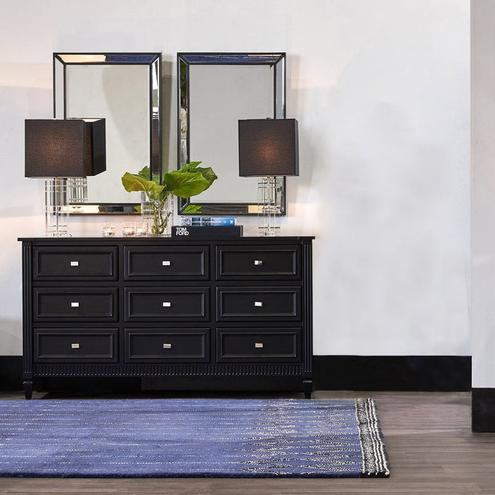 Zeta Medium Wall Mirror Black - 40392
