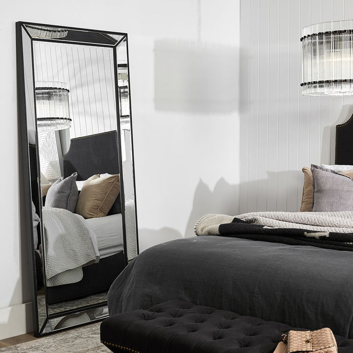 Zeta Floor Mirror Black - 40398