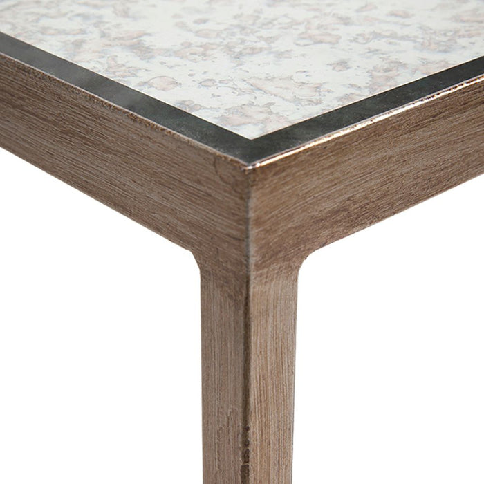 Cocktail Mirrored Small Console Table Antique Gold - 32216