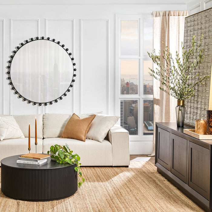 Birchgrove Wall Mirror Satin Black - 40521