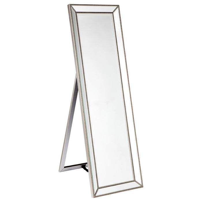 Zeta Cheval Floor Mirror Antique Silver - 40149