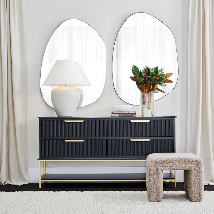 Pollock Small Wall Mirror Black - 40515