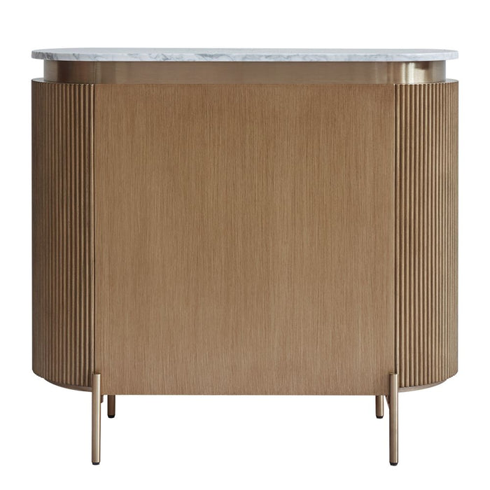 Demarco 3 Drawer Chest White & Antique Gold - 33294