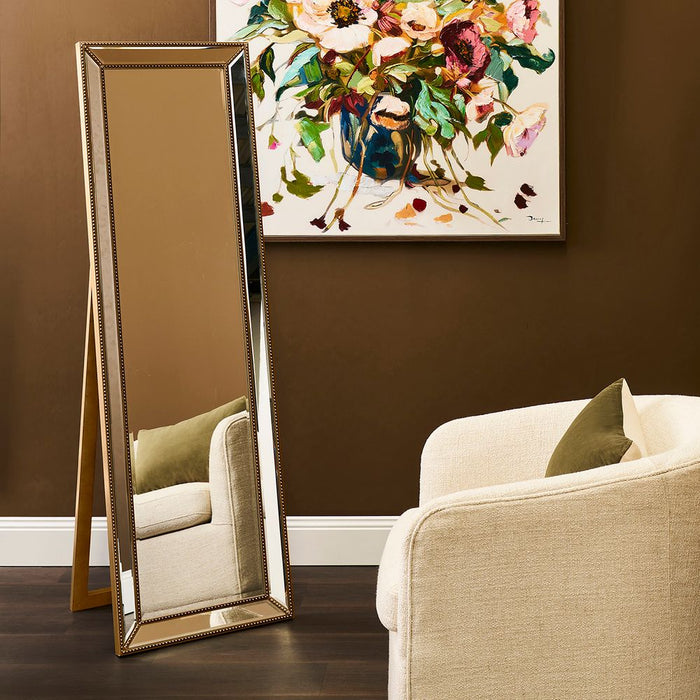 Zeta Cheval Mirror Antique Gold - 40402