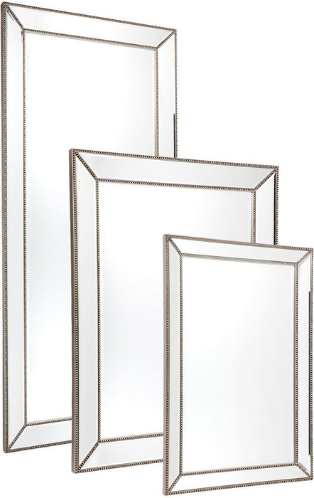 Zeta Large Wall Mirror Antique Silver - 40183
