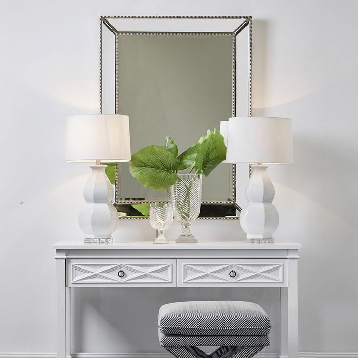 Zeta Large Wall Mirror Antique Silver - 40183