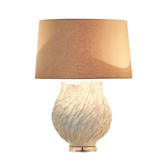 Buy Table Lamps Australia Sandy Bay Glazed Textured Ceramic Table Lamp Base Only - Cream - ELTIQ102946