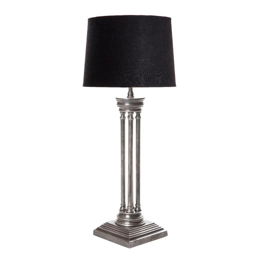 Buy Table Lamps Australia Hudson Table 4 Pillar Table Lamp Base Only Antique Silver - ELPIM30070AS