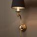 Buy Wall Sconce Australia Soho Curved 1 Light Sconce Base Antique Brass - ELPIM50002AB