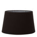 Buy Lamp Shades Australia XXL Oval Lamp Shade (20x12 x 16x10 x12 H ) - Black with Silver Lining - Linen Lamp Shade - ELSZOVAL20BLKSILEU