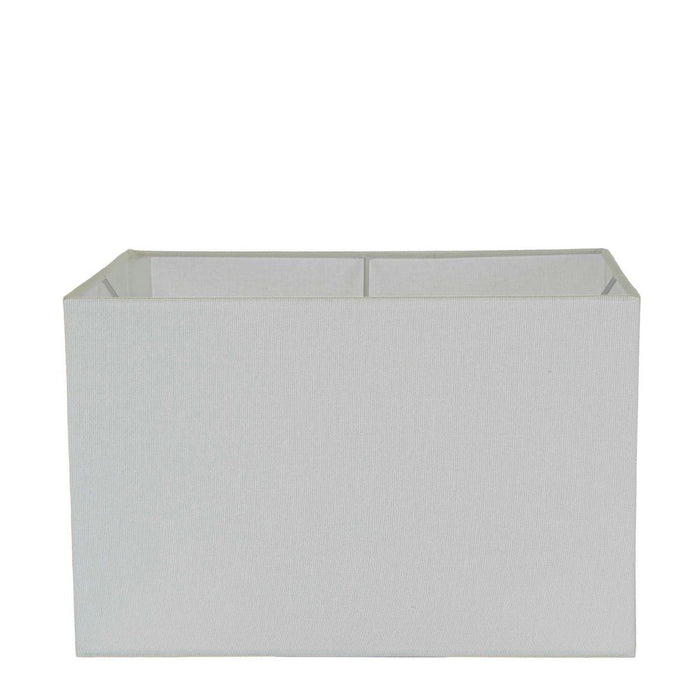 Buy Lamp Shades Australia XL Rectangle Lamp Shade (18x8x10 H) - Textured Ivory - Linen Lamp Shade - ELSZRECT18IVEU