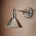 Buy Wall Sconce Australia Mayfair 1 Light Sconce With Shade Shiny Nickel - ELPIM50193SN